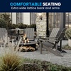 image:imageFlash Furniture Charlestown Commercial Grade IndoorOutdoor Adirondack Chair Weather Resistant Durable Poly Resin Deck and Patio Seating RedGrey