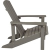 image:imageFlash Furniture Charlestown Commercial Grade IndoorOutdoor Adirondack Chair Weather Resistant Durable Poly Resin Deck and Patio Seating RedGrey