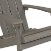 image:imageFlash Furniture Charlestown Commercial Grade IndoorOutdoor Adirondack Chair Weather Resistant Durable Poly Resin Deck and Patio Seating RedGrey