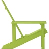 image:imageFlash Furniture Charlestown Commercial Grade IndoorOutdoor Adirondack Chair Weather Resistant Durable Poly Resin Deck and Patio Seating RedLime Green