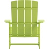 image:imageFlash Furniture Charlestown Commercial Grade IndoorOutdoor Adirondack Chair Weather Resistant Durable Poly Resin Deck and Patio Seating RedLime Green