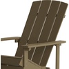 image:imageFlash Furniture Charlestown Commercial Grade IndoorOutdoor Adirondack Chair Weather Resistant Durable Poly Resin Deck and Patio Seating RedMahogany