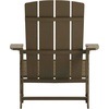 image:imageFlash Furniture Charlestown Commercial Grade IndoorOutdoor Adirondack Chair Weather Resistant Durable Poly Resin Deck and Patio Seating RedMahogany