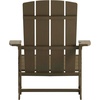 image:imageFlash Furniture Charlestown Commercial Grade IndoorOutdoor Adirondack Chair Weather Resistant Durable Poly Resin Deck and Patio Seating RedMahogany