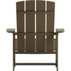 image:imageFlash Furniture Charlestown Commercial Grade IndoorOutdoor Adirondack Chair Weather Resistant Durable Poly Resin Deck and Patio Seating RedMahogany