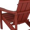 image:imageFlash Furniture Charlestown Commercial Grade IndoorOutdoor Adirondack Chair Weather Resistant Durable Poly Resin Deck and Patio Seating RedRed