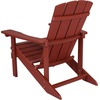 image:imageFlash Furniture Charlestown Commercial Grade IndoorOutdoor Adirondack Chair Weather Resistant Durable Poly Resin Deck and Patio Seating RedRed
