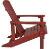 image:imageFlash Furniture Charlestown Commercial Grade IndoorOutdoor Adirondack Chair Weather Resistant Durable Poly Resin Deck and Patio Seating RedRed