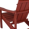 image:imageFlash Furniture Charlestown Commercial Grade IndoorOutdoor Adirondack Chair Weather Resistant Durable Poly Resin Deck and Patio Seating RedRed