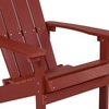 image:imageFlash Furniture Charlestown Commercial Grade IndoorOutdoor Adirondack Chair Weather Resistant Durable Poly Resin Deck and Patio Seating RedRed