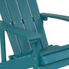 image:imageFlash Furniture Charlestown Commercial Grade IndoorOutdoor Adirondack Chair Weather Resistant Durable Poly Resin Deck and Patio Seating RedSea Foam