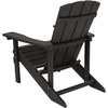 image:imageFlash Furniture Charlestown Commercial Grade IndoorOutdoor Adirondack Chair Weather Resistant Durable Poly Resin Deck and Patio Seating RedSlate Gray