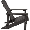 image:imageFlash Furniture Charlestown Commercial Grade IndoorOutdoor Adirondack Chair Weather Resistant Durable Poly Resin Deck and Patio Seating RedSlate Gray