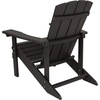 image:imageFlash Furniture Charlestown Commercial Grade IndoorOutdoor Adirondack Chair Weather Resistant Durable Poly Resin Deck and Patio Seating RedSlate Gray