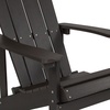 image:imageFlash Furniture Charlestown Commercial Grade IndoorOutdoor Adirondack Chair Weather Resistant Durable Poly Resin Deck and Patio Seating RedSlate Gray