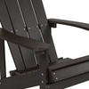 image:imageFlash Furniture Charlestown Commercial Grade IndoorOutdoor Adirondack Chair Weather Resistant Durable Poly Resin Deck and Patio Seating RedSlate Gray