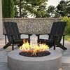 image:imageFlash Furniture Charlestown Commercial Grade IndoorOutdoor Adirondack Chair Weather Resistant Durable Poly Resin Deck and Patio Seating RedSlate Gray