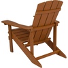 image:imageFlash Furniture Charlestown Commercial Grade IndoorOutdoor Adirondack Chair Weather Resistant Durable Poly Resin Deck and Patio Seating RedTeak