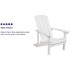 image:imageFlash Furniture Charlestown Commercial Grade IndoorOutdoor Adirondack Chair Weather Resistant Durable Poly Resin Deck and Patio Seating RedWhite
