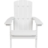 image:imageFlash Furniture Charlestown Commercial Grade IndoorOutdoor Adirondack Chair Weather Resistant Durable Poly Resin Deck and Patio Seating RedWhite