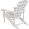 image:imageFlash Furniture Charlestown Commercial Grade IndoorOutdoor Adirondack Chair Weather Resistant Durable Poly Resin Deck and Patio Seating RedWhite