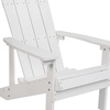 image:imageFlash Furniture Charlestown Commercial Grade IndoorOutdoor Adirondack Chair Weather Resistant Durable Poly Resin Deck and Patio Seating RedWhite