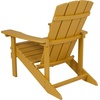 image:imageFlash Furniture Charlestown Commercial Grade IndoorOutdoor Adirondack Chair Weather Resistant Durable Poly Resin Deck and Patio Seating RedYellow