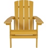 image:imageFlash Furniture Charlestown Commercial Grade IndoorOutdoor Adirondack Chair Weather Resistant Durable Poly Resin Deck and Patio Seating RedYellow