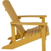 image:imageFlash Furniture Charlestown Commercial Grade IndoorOutdoor Adirondack Chair Weather Resistant Durable Poly Resin Deck and Patio Seating RedYellow
