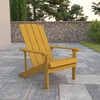 image:imageFlash Furniture Charlestown Commercial Grade IndoorOutdoor Adirondack Chair Weather Resistant Durable Poly Resin Deck and Patio Seating RedYellow