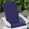 image:imageFlash Furniture Charlestown Set of 2 Adirondack Chair Cushions  Blue Fabric Cushions  2 Thick Padding  IndoorOutdoor  Patio Chair Replacement CushionsBlue