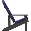 image:imageFlash Furniture Charlestown Set of 2 Adirondack Chairs with Cushions  White Poly Resin Frame  Blue AllWeather Cushions  IndoorOutdoor UseSlate GrayBlue