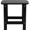 image:imageFlash Furniture Charlestown Tiered Commercial Poly Resin Adirondack Side Table  Lime Green  AllWeather  IndoorOutdoorBlack