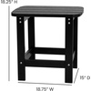 image:imageFlash Furniture Charlestown Tiered Commercial Poly Resin Adirondack Side Table  Lime Green  AllWeather  IndoorOutdoorBlack