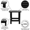 image:imageFlash Furniture Charlestown Tiered Commercial Poly Resin Adirondack Side Table  Lime Green  AllWeather  IndoorOutdoorBlack