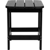 image:imageFlash Furniture Charlestown Tiered Commercial Poly Resin Adirondack Side Table  Lime Green  AllWeather  IndoorOutdoorBlack