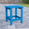 image:imageFlash Furniture Charlestown Tiered Commercial Poly Resin Adirondack Side Table  Lime Green  AllWeather  IndoorOutdoorBlue