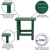 image:imageFlash Furniture Charlestown Tiered Commercial Poly Resin Adirondack Side Table  Lime Green  AllWeather  IndoorOutdoorGreen