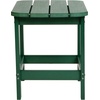 image:imageFlash Furniture Charlestown Tiered Commercial Poly Resin Adirondack Side Table  Lime Green  AllWeather  IndoorOutdoorGreen