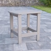 image:imageFlash Furniture Charlestown Tiered Commercial Poly Resin Adirondack Side Table  Lime Green  AllWeather  IndoorOutdoorGrey