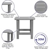image:imageFlash Furniture Charlestown Tiered Commercial Poly Resin Adirondack Side Table  Lime Green  AllWeather  IndoorOutdoorGrey