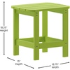 image:imageFlash Furniture Charlestown Tiered Commercial Poly Resin Adirondack Side Table  Lime Green  AllWeather  IndoorOutdoorLime Green