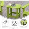 image:imageFlash Furniture Charlestown Tiered Commercial Poly Resin Adirondack Side Table  Lime Green  AllWeather  IndoorOutdoorLime Green