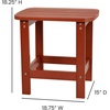 image:imageFlash Furniture Charlestown Tiered Commercial Poly Resin Adirondack Side Table  Lime Green  AllWeather  IndoorOutdoorRed