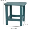 image:imageFlash Furniture Charlestown Tiered Commercial Poly Resin Adirondack Side Table  Lime Green  AllWeather  IndoorOutdoorSea Foam