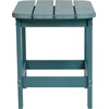 image:imageFlash Furniture Charlestown Tiered Commercial Poly Resin Adirondack Side Table  Lime Green  AllWeather  IndoorOutdoorSea Foam