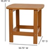 image:imageFlash Furniture Charlestown Tiered Commercial Poly Resin Adirondack Side Table  Lime Green  AllWeather  IndoorOutdoorTeak