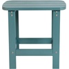 image:imageFlash Furniture Charlestown Tiered Commercial Poly Resin Adirondack Side Table  Lime Green  AllWeather  IndoorOutdoorTeal