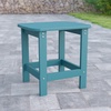 image:imageFlash Furniture Charlestown Tiered Commercial Poly Resin Adirondack Side Table  Lime Green  AllWeather  IndoorOutdoorTeal