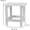 image:imageFlash Furniture Charlestown Tiered Commercial Poly Resin Adirondack Side Table  Lime Green  AllWeather  IndoorOutdoorWhite